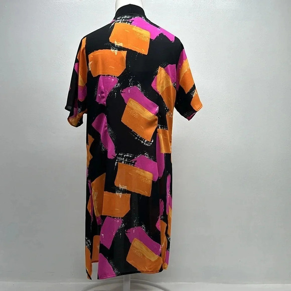 Joseph Ribkoff Cardigan Topper Jacket Short Sleeve Black Colorful New NWT Size 4 - Picture 4 of 10